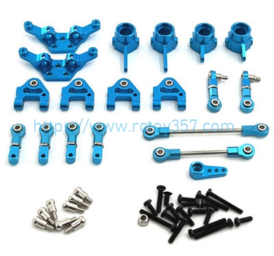 (image for) Metal upgrade parts set Red/Sky Blue/Silvery/Golden/Grey WLtoys 284161 RC Car Spare Parts