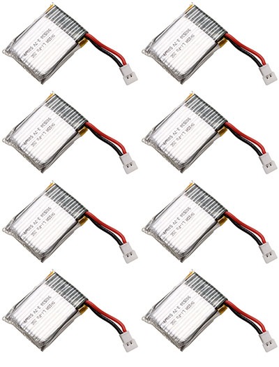 (image for) Battery 3.7V 500mAh 8pcs WLtoys CESSNA-182 F949S RC Airplane Spare Parts