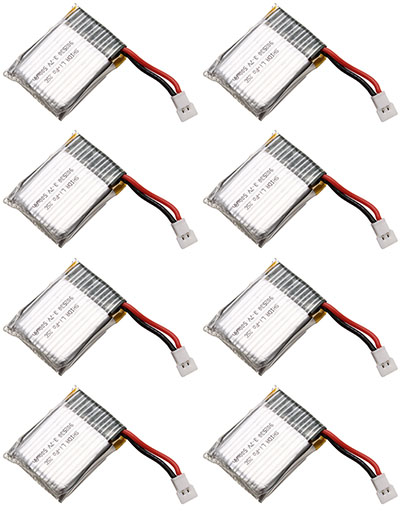 RCToy357.com - Battery 3.7V 500mAh 8pcs WLtoys CESSNA-182 F949S RC Airplane Spare Parts