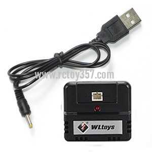 (image for) Wltoys Q242G RC Quadcopter toy Parts USB Charger [Round Interface] + Charger box [for the Body Battery]