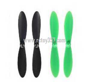 RCToy357.com - Wltoys Q242G RC Quadcopter toy Parts Main blades [Red + Green] - Click Image to Close