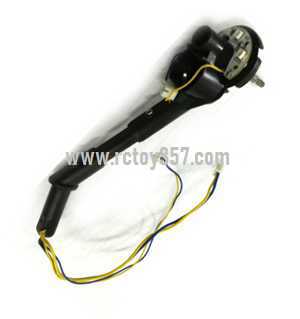 RCToy357.com - Wltoys Q353 RC Quadcopter toy Parts Rear motor base [blue yellow line] left component - Click Image to Close