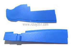 RCToy357.com - WLtoys WL Q626 Q626-B RC Quadcopter toy Parts Front and rear baffle set [Blue]