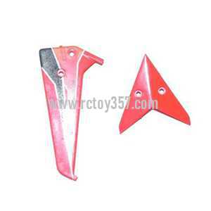 RCToy357.com - WLtoys WL S977 toy Parts Tail decorative set(Red)