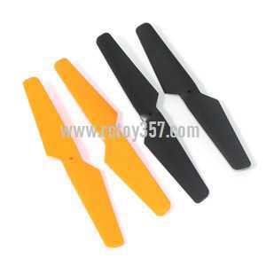 RCToy357.com - WLtoys WL V222 toy Parts Blades Orange(A+B) & Black(A+B)