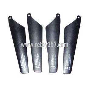 RCToy357.com - WLtoys WL V398 toy Parts Main blades(Black) - Click Image to Close