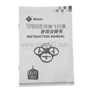 (image for) WLtoys WL V606 2.4G 4CH RC Quadcopter toy Parts English manual book