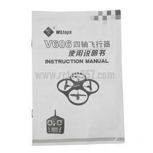 RCToy357.com - WLtoys WL V606 2.4G 4CH RC Quadcopter toy Parts English manual book