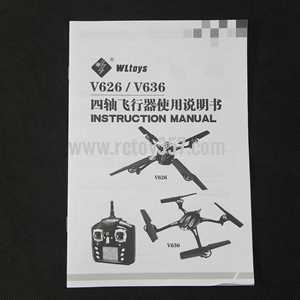 WLtoys WL V636 2.4G RC Quadrocopter 6axis gyro 4 channel headless mode toy Parts English manual book (image for) WLtoys WL V636 2.4G RC Quadrocopter 6axis gyro 4 channel headless mode toy Parts English manual book