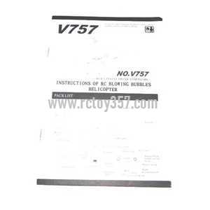 RCToy357.com - WLtoys WL V757 toy Parts English manual book