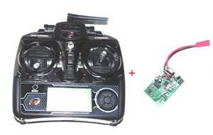 RCToy357.com - WLtoys WL V912 toy Parts Remote ControlTransmitter+PCB/Controller Equipement