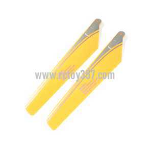 RCToy357.com - WLtoys V915 2.4G 4CH Scale Lama RC Helicopter RTF toy Parts Main blades propellers (Yellow)