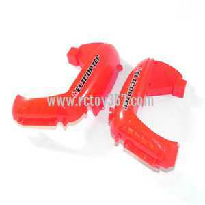 RCToy357.com - JJRC V915 RC Helicopter toy Parts Body cover frame(B) [Red]