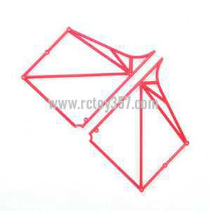 RCToy357.com - WLtoys V915 2.4G 4CH Scale Lama RC Helicopter RTF toy Parts Body cover frame(C)[Red]