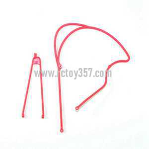 RCToy357.com - WLtoys V915 2.4G 4CH Scale Lama RC Helicopter RTF toy Parts Tail connect parts [Red]