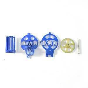 RCToy357.com - WLtoys V915 2.4G 4CH Scale Lama RC Helicopter RTF toy Parts Tail motor deck set [Blue]