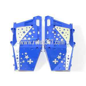 RCToy357.com - JJRC V915 RC Helicopter toy Parts Body cover frame(A) [Blue]