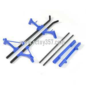 RCToy357.com - JJRC V915 RC Helicopter toy Parts Undercarriage landing skid [Blue]