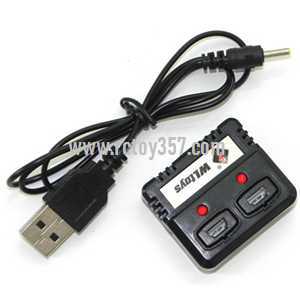 RCToy357.com - WLtoys WL V930 Helicopter toy Parts USB charger wire + balance charger box