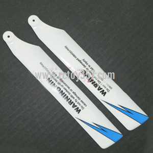 RCToy357.com - WLtoys WL V930 Helicopter toy Parts main rotor blade(White/blue)