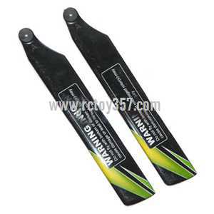 (image for) WLtoys WL V930 Helicopter toy Parts main rotor blade(Black/green)