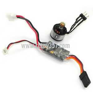 RCToy357.com - WLtoys WL V930 Helicopter toy Parts Brushless ESC and brushless main motor set 