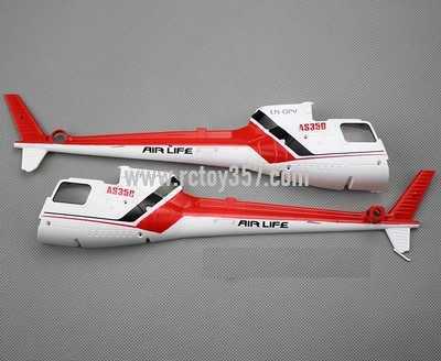 RCToy357.com - JJRC JJ350 RC Helicopter toy Parts body cover (Red) - Click Image to Close
