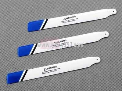 RCToy357.com - WLtoys V931 2.4G 6CH Brushless Scale Lama Flybarless RC Helicopter toy Parts main blades propellers(Blue-White)
