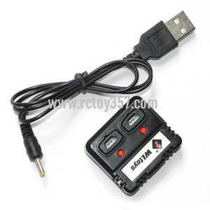 RCToy357.com - WLtoys WL V966 Helicopter toy Parts USB charger wire + balance charger box