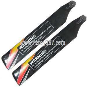 RCToy357.com - WLtoys WL V966 Helicopter toy Parts main rotor blade(Black/orange)