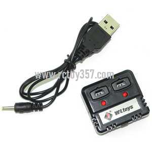 RCToy357.com - WLtoys WL V977 Helicopter toy Parts USB charger wire + balance charger box