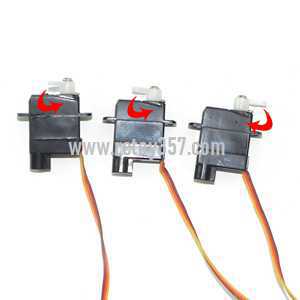 RCToy357.com - WLtoys WL V977 Helicopter toy Parts servo set(3pcs) - Click Image to Close