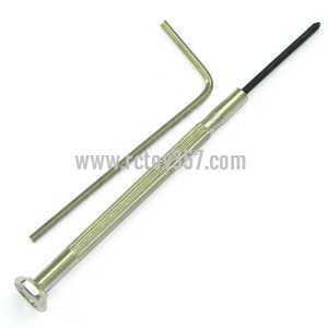 RCToy357.com - WLtoys WL V977 Helicopter toy Parts screwdriver and internal hexagonal wrebch