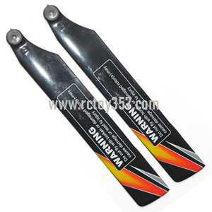 (image for) WLtoys WL V988 Helicopter toy Parts main rotor blade(Black + orange)