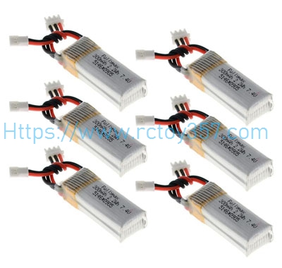 (image for) 7.4V 300mAh Battery 6pcs XK A180 F-22A RC Airplane Spare Parts