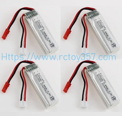 RCToy357.com - 7.4V 600mAh Battery 4pcs XK A280 P51 RC Airplane Spare Parts