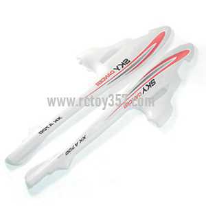 RCToy357.com - XK A700 RC Airplane toy Parts Body set(Red)