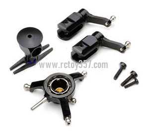 RCToy357.com - XK K110 Helicopter toy Parts Upgrading metal piece set [Black] - Click Image to Close