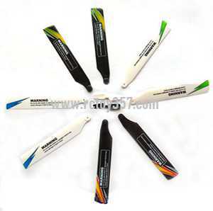 (image for) main rotor set(4 colors main rotor blade + 2 colors Tail blade) XK K110S RC Helicopter spare parts