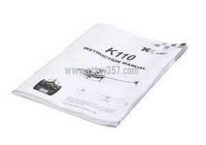 (image for) English manual book XK K110S RC Helicopter spare parts