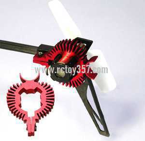 RCToy357.com - XK K110 Helicopter toy Parts Tail motor Radiator（Ultra-light aluminum） - Click Image to Close