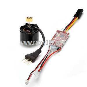 RCToy357.com - Brushless ESC + Brushless main motor set XK K110S RC Helicopter spare parts
