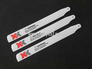 (image for) WLtoys XK K123 RC Helicopter toy Parts main blades propellers(Red-White)