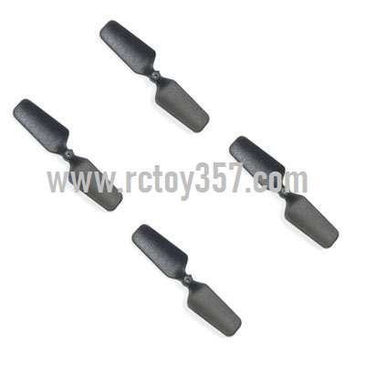 RCToy357.com - XK K127 RC Helicopter spare parts Tail blade(black)4pcs