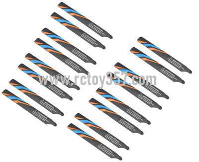 RCToy357.com - XK K127 RC Helicopter spare parts Main rotor blade 8pcs