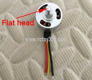 RCToy357.com - XK X1 RC Drone toy Parts Forward Motor set（Red black yellow line）Flat head