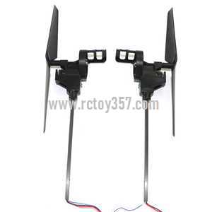 RCToy357.com - Xinxun RC Quadcopter intruder UFO X30 X30V toy Parts Black side bar set(Forward + Reverse)