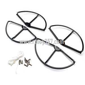RCToy357.com - XK STUNT X350 RC Quadcopter toy Parts Protection set [Black]