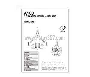 RCToy357.com - XK A100 RC Airplane toy Parts English manual