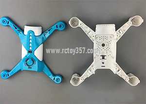 RCToy357.com - XK X150 RC Quadcopter toy Parts Upper cover + Lower cover[Blue]